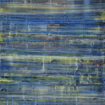 no. 2407, 36 x 36, mixed media on aluminum