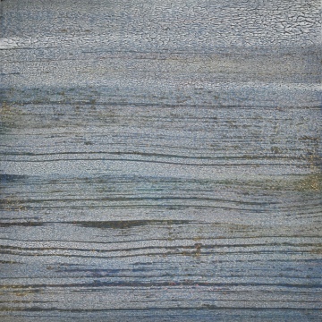 no. 2304, mixed media on aluminum 24 x 24 inches