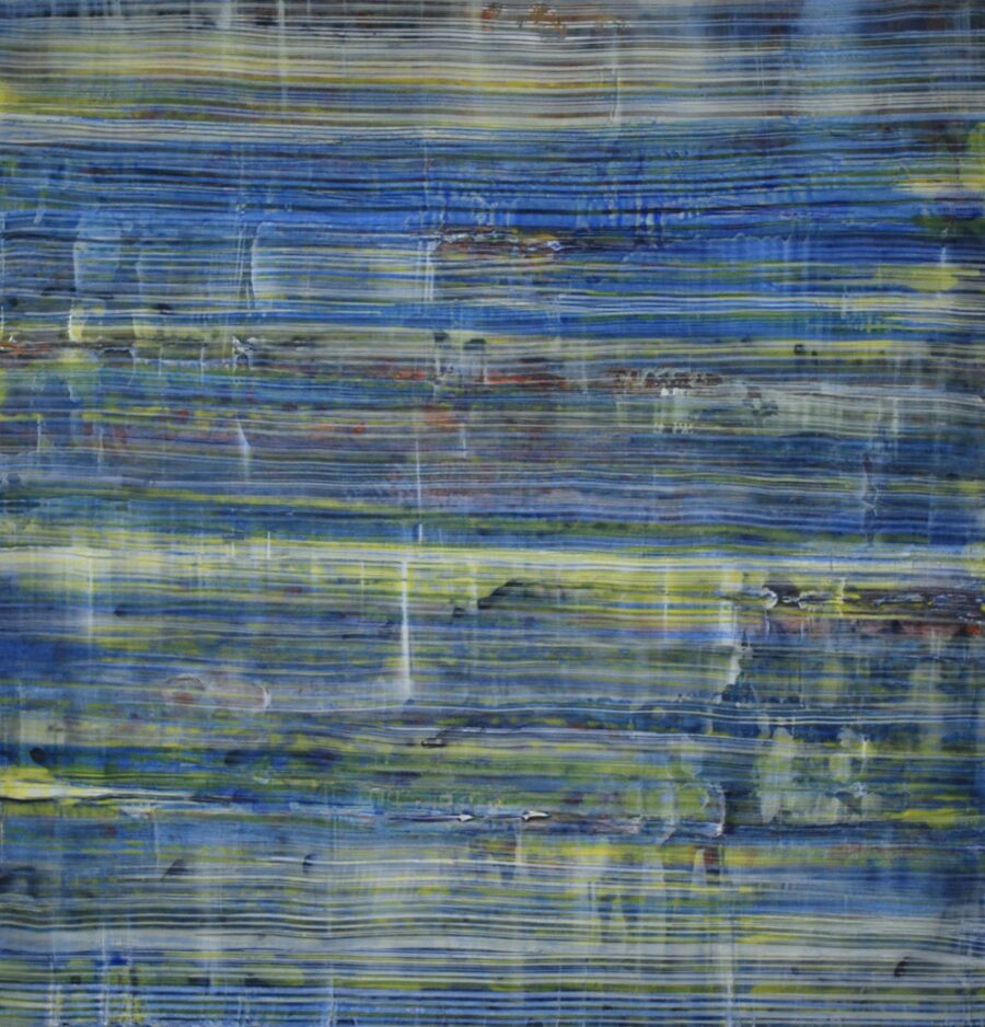 no. 2407, 36 x 36, mixed media on aluminum